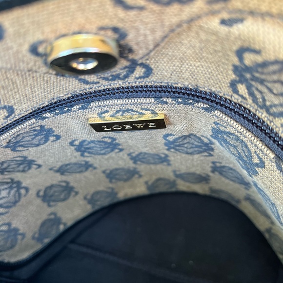 Vintage Loewe canvas mini Tote handbag - Picture 6 of 11